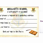 Harry Potter Party Invitation Template Best Of Free Pertaining To Harry Potter Certificate Template