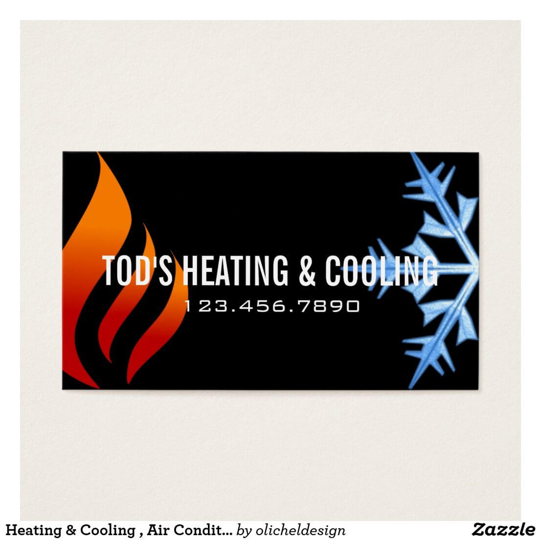 Heating & Cooling , Air Conditioning Hvac Business Card Throughout Hvac Business Card Template