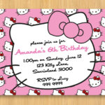 Hello Kitty Birthday Invitations Printable Free – Invitation With Hello Kitty Birthday Card Template Free