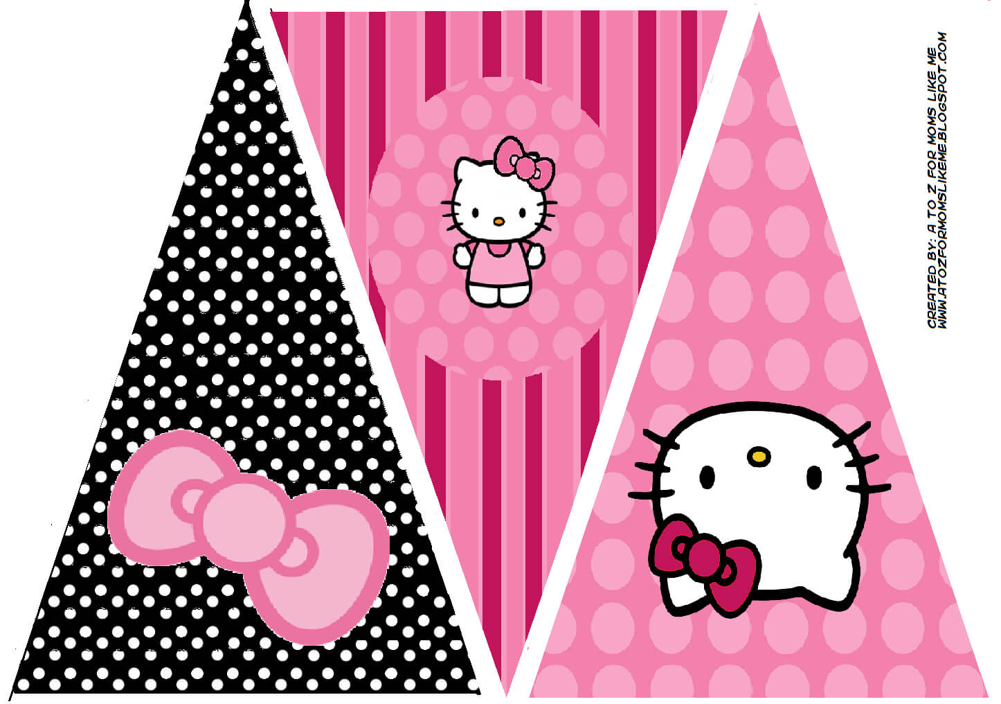 Hello Kitty Birthday Party Banner. This Is One Of 2 throughout Hello Kitty Birthday Banner Template Free