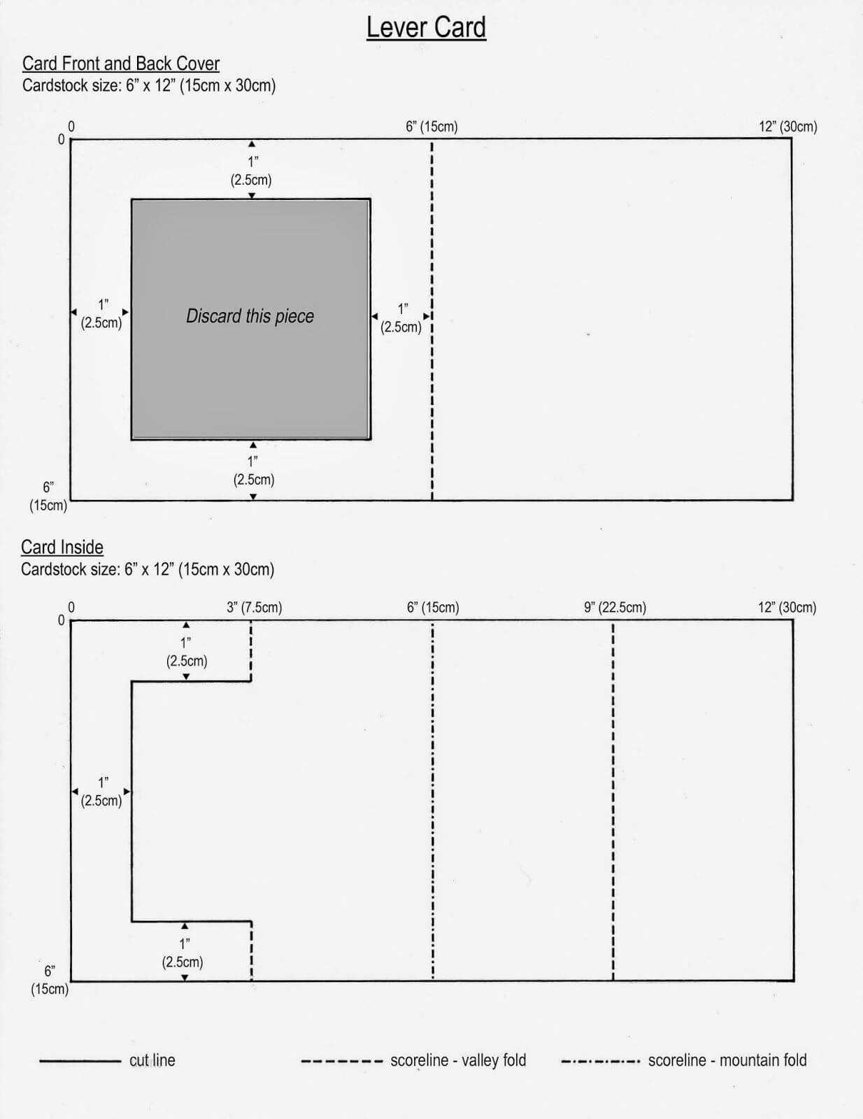 Hello. This Is A Very Short Posting. This Was The 'lever Intended For Fold Out Card Template