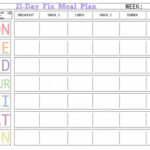 Here Is A Blank Meal Plan Template You Can Use. (Diet Plan Intended For Blank Meal Plan Template