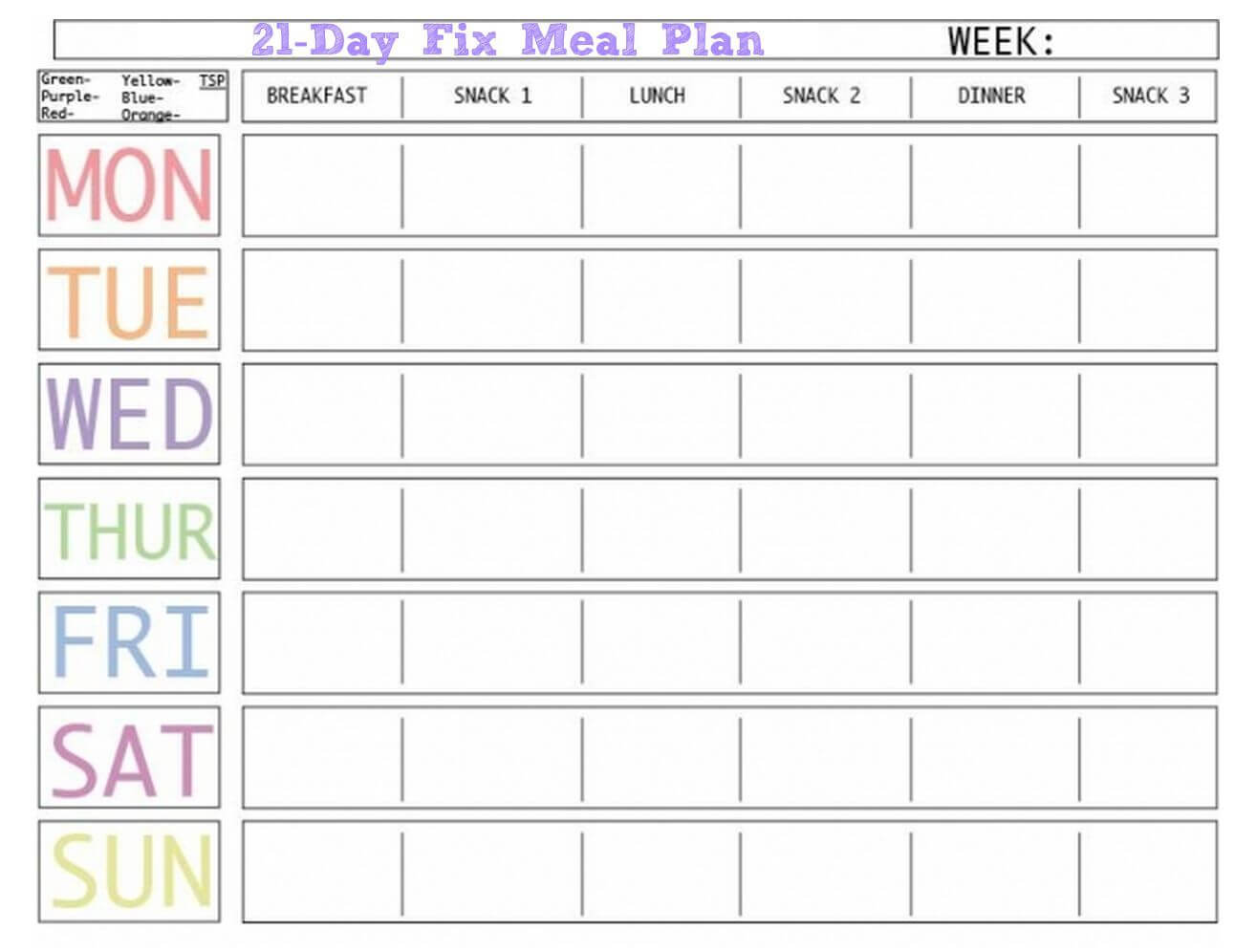 Here Is A Blank Meal Plan Template You Can Use. (Diet Plan Intended For Blank Meal Plan Template