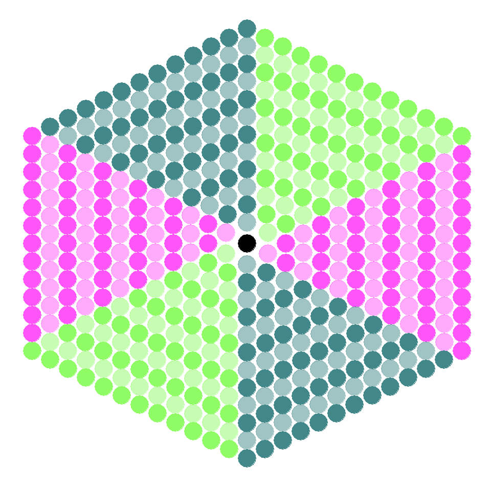 Hexagon Patterns With R – Data Chips Inside Blank Perler Bead Template