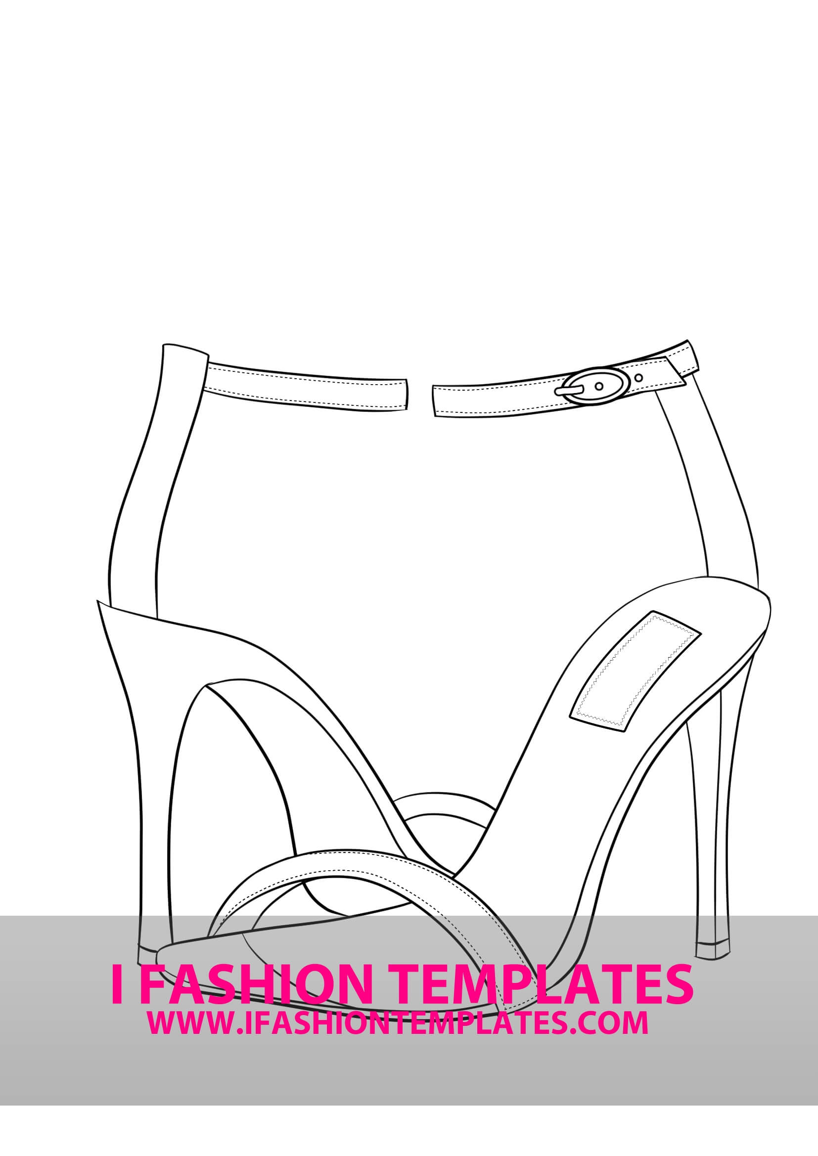 High Heel Drawing Template At Paintingvalley | Explore For High Heel Shoe Template For Card