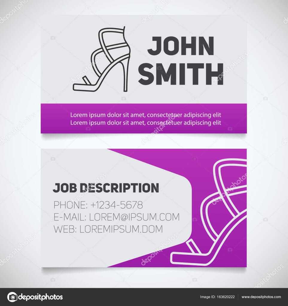 High Heel Template To Print | Business Card Print Template Regarding High Heel Template For Cards