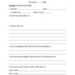 High School Book Report Worksheets | Education | High School Intended For Book Report Template High School