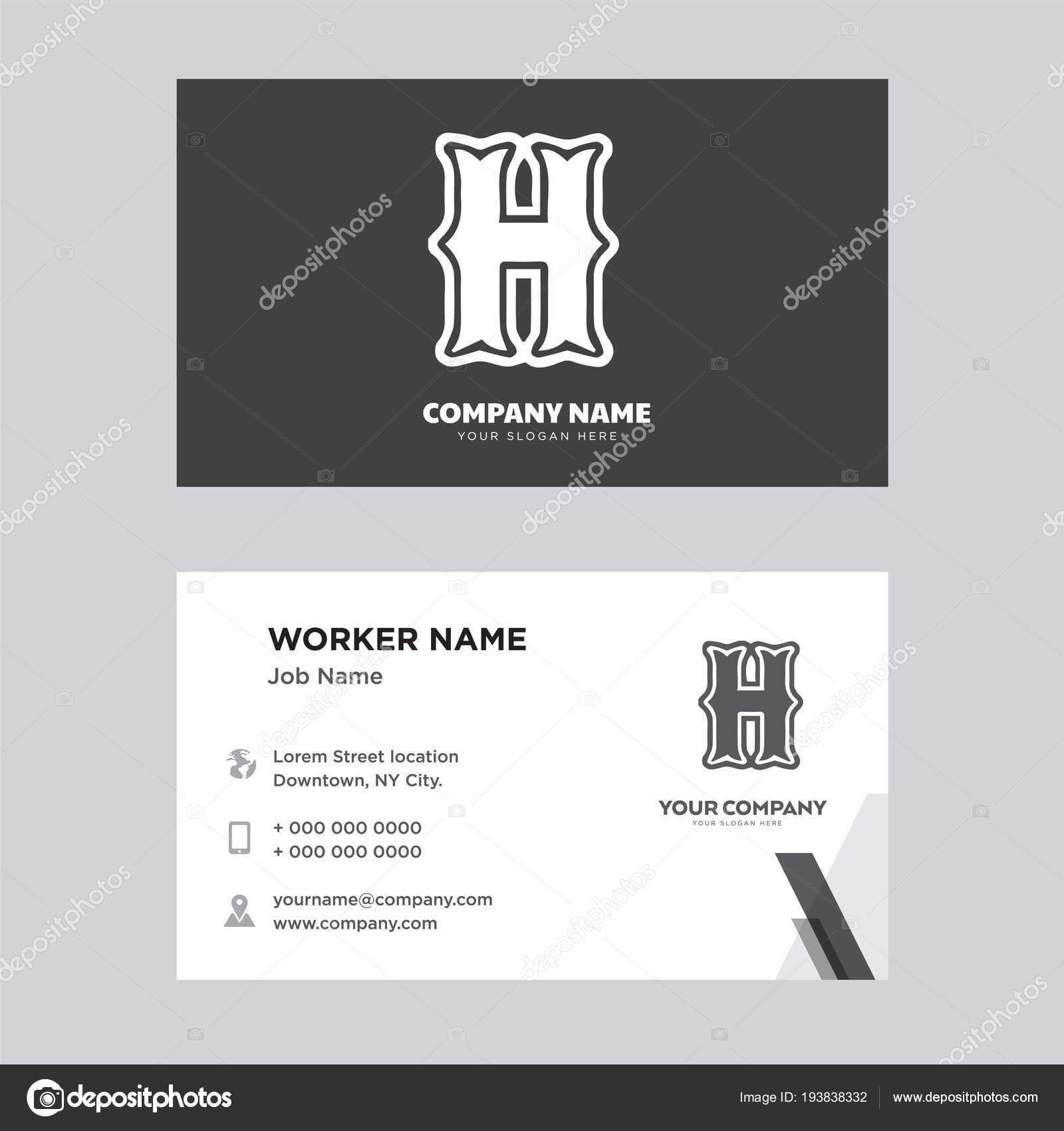 High School Business Card Design — Stock Vector Within High School Id Card Template