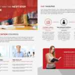 Higher Educational Brochure Template Throughout Brochure Design Templates For Education