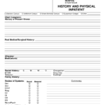 History And Physical Template | Doliquid Within History And Physical Template Word