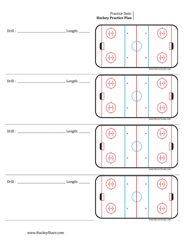 Hockey Share Practice Plan – Fill Online, Printable With Regard To Blank Hockey Practice Plan Template