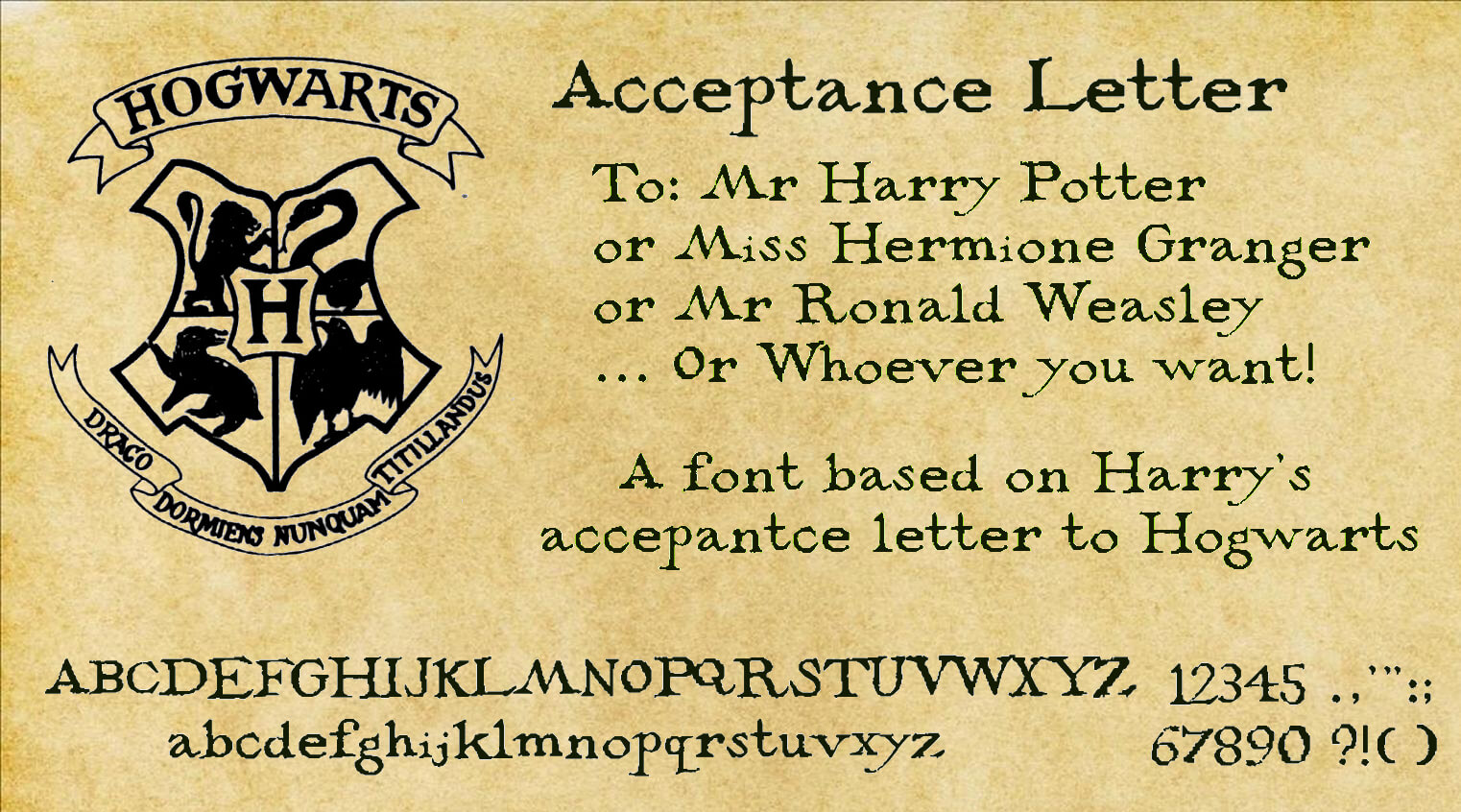 Hogwarts Acceptance Letter | Acceptance Letter~Decat On With Harry Potter Certificate Template