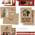 Holiday Card Photoshop Templates For Photographers For Holiday Card Templates For Photographers