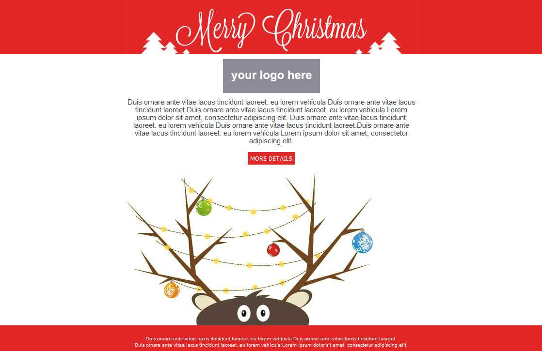 Holiday Email Template | Template Business Regarding Holiday Card Email Template