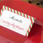 Holiday Place Card Diy Printable Intended For Christmas Table Place Cards Template