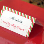 Holiday Place Card Diy Printable With Place Card Setting Template