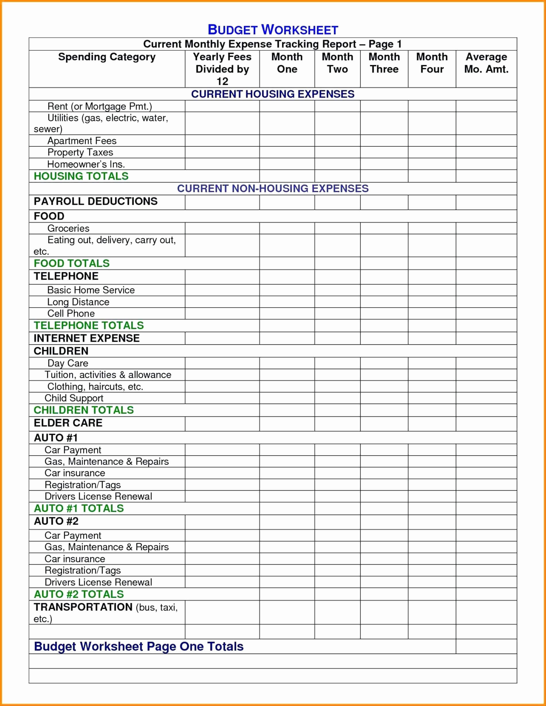 Home Budgeting Spreadsheet Or Expense Report Template Excel Within Expense Report Template Excel 2010
