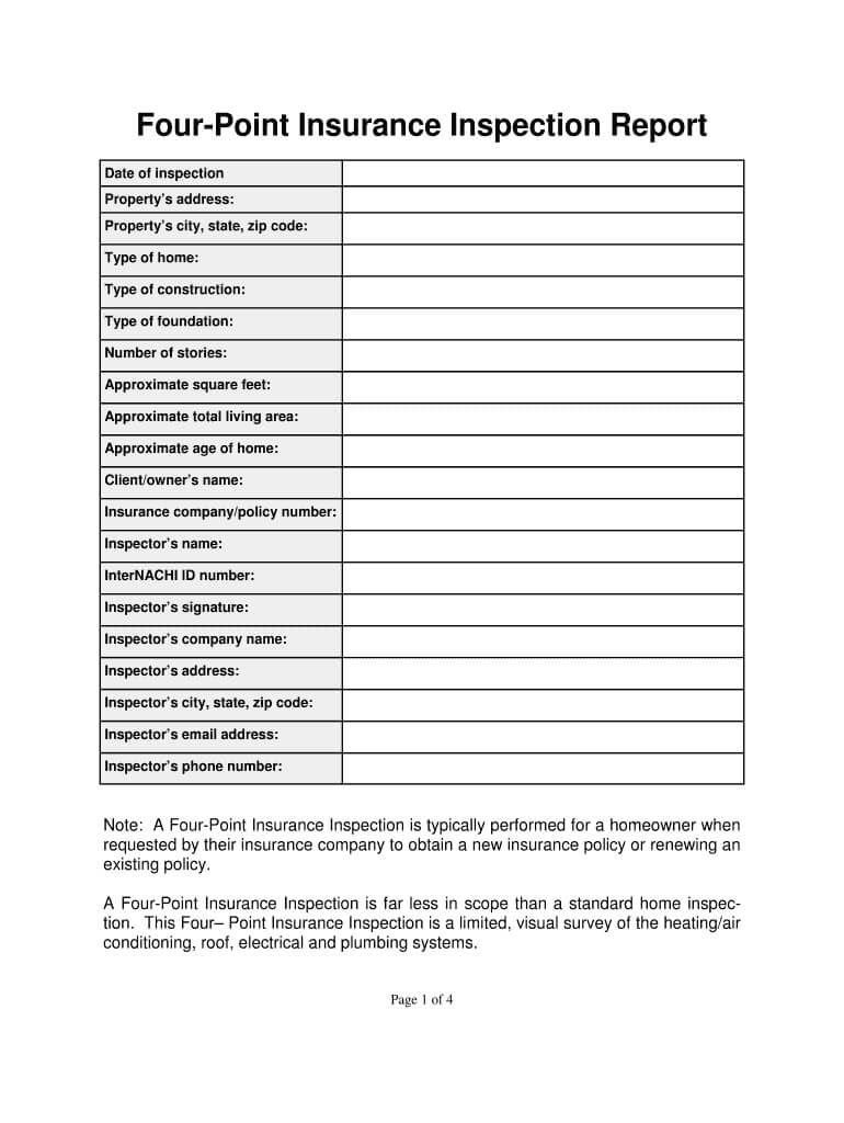 Home Inspection Report Template - Fill Online, Printable intended for Home Inspection Report Template