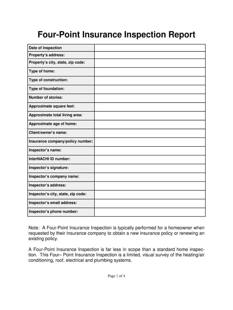 Home Inspection Report Template – Fill Online, Printable With Certificate Of Inspection Template