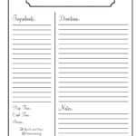 Home | Need To Know | Recipe Book Templates, Recipe Template Regarding Full Page Recipe Template For Word