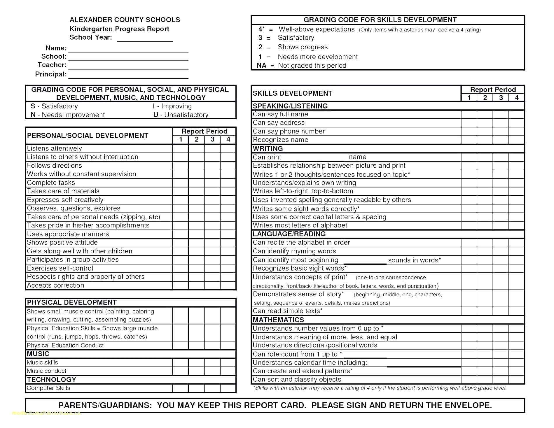 Homeschool Report Card Template Free – Verypage.co Throughout College Report Card Template