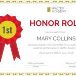 Honor Roll Certificate Template | Awards Certificates Intended For Honor Roll Certificate Template