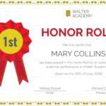 Honor Roll Certificate Template | Awards Certificates Intended For Honor Roll Certificate Template