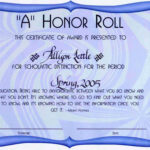 Honor Roll Certificate Template Inspirational Honor Roll Within Honor Roll Certificate Template