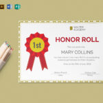 Honor Roll Certificate Template Pertaining To Honor Roll Certificate Template
