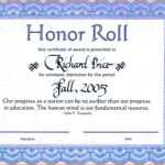 Honor Roll Certificate Template – Wepage.co Inside Honor Roll Certificate Template