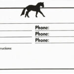 Horse Name Plate Set | Products | Horse Supplies, Stall Inside Horse Stall Card Template