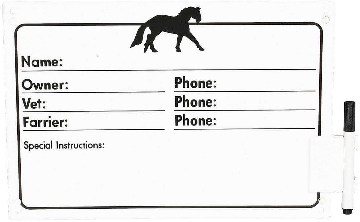 Horse Name Plate Set | Products | Horse Supplies, Stall Inside Horse Stall Card Template