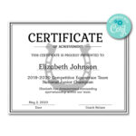 Horseshoe Certificate | Certificates | Printable Award With Hockey Certificate Templates