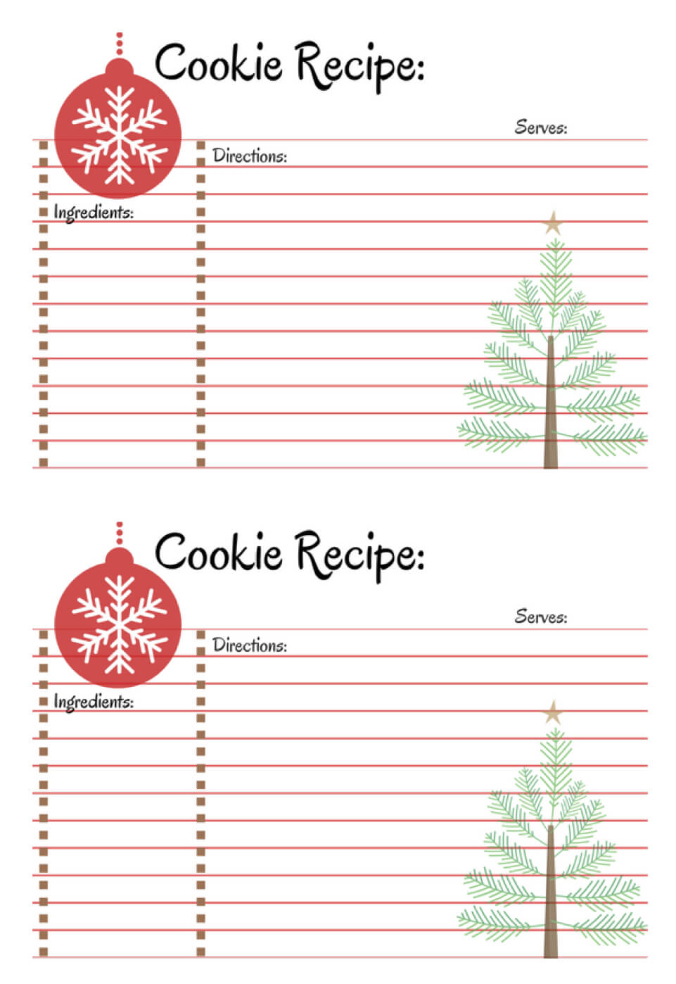 Host A Cookie Exchange Party | The Top Pinned | Printable In Cookie Exchange Recipe Card Template