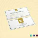 Hotel Gift Certificate Template For Indesign Gift Certificate Template