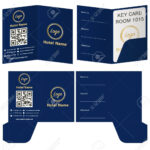 Hotel Key Card Holder Folder Package Template. For Hotel Key Card Template
