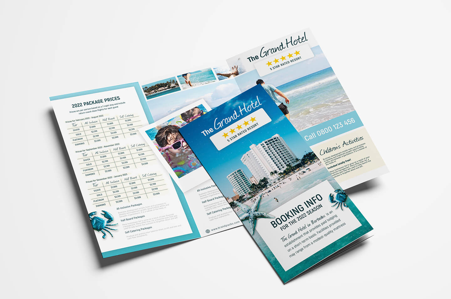 Hotel Tri Fold Brochure Template – Psd, Ai & Vector – Brandpacks Within Hotel Brochure Design Templates