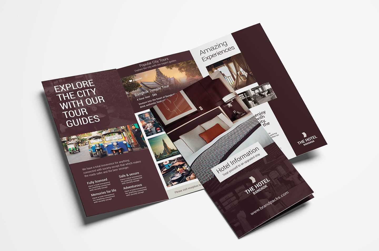 Hotel Tri Fold Brochure Template V2 – Psd, Ai & Vector Throughout Hotel Brochure Design Templates