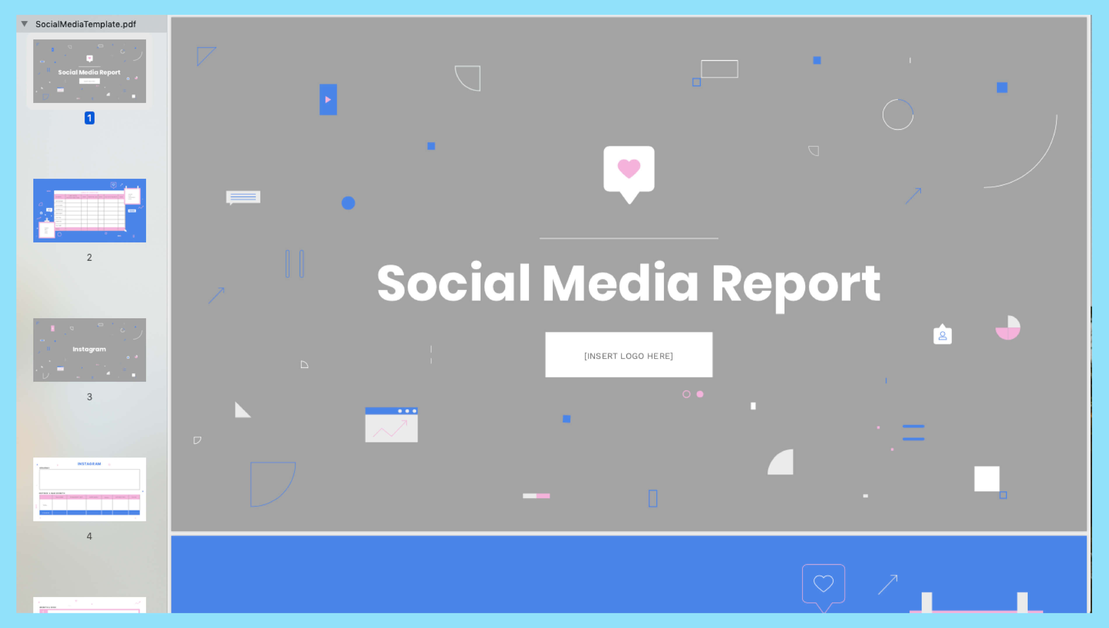 How To Build A Monthly Social Media Report With Social Media Report Template