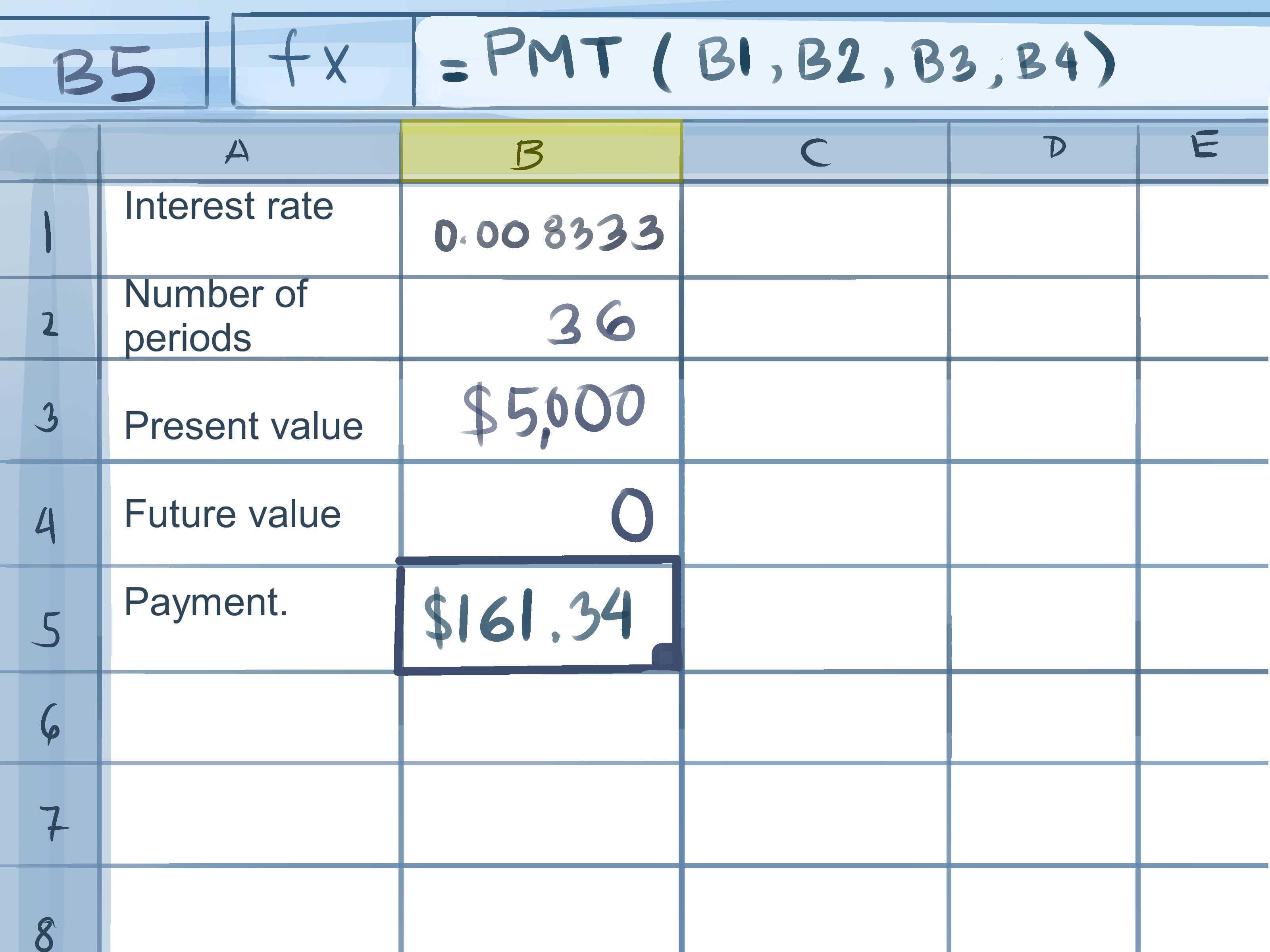 How To Calculate Credit Card Payments In Excel: 10 Steps In Credit Card Interest Calculator Excel Template