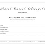 How To Create A Certificate Of Authenticity For Your Photography intended for Photography Certificate Of Authenticity Template