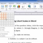 How To Create A Likert Scale/questionnaire In Word Regarding Poll Template For Word