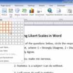 How To Create A Likert Scale/questionnaire In Word Regarding Poll Template For Word