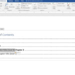 How To Create A Manual Table Of Contents In Word 2016 Throughout Contents Page Word Template