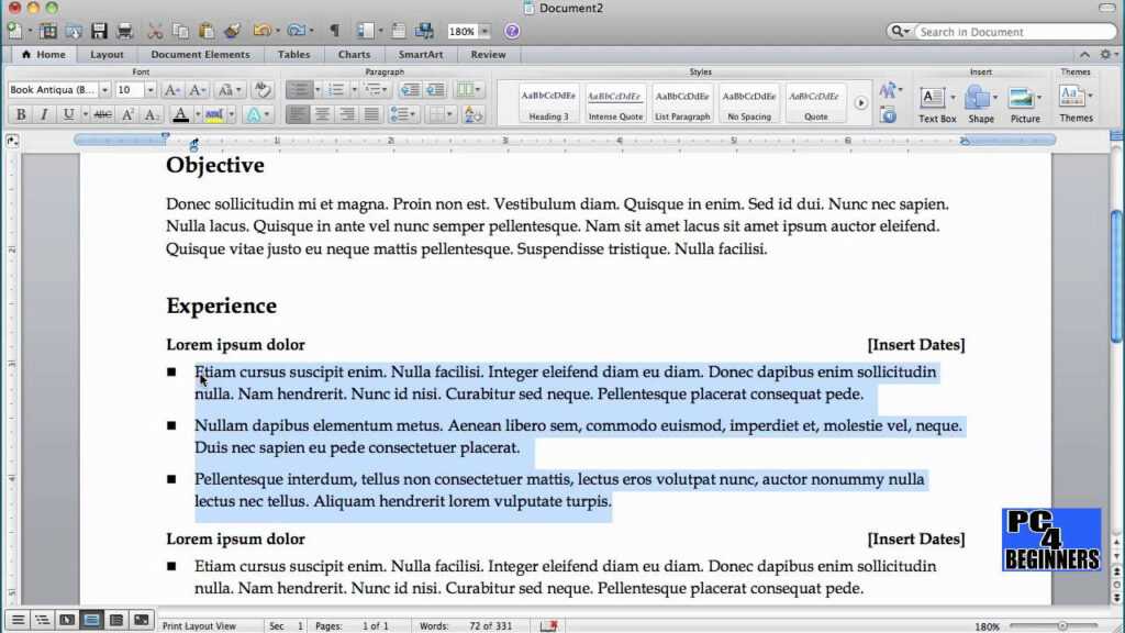 How To Create A Resume In Microsoft Word (With 3 Sample Resumes) with ...