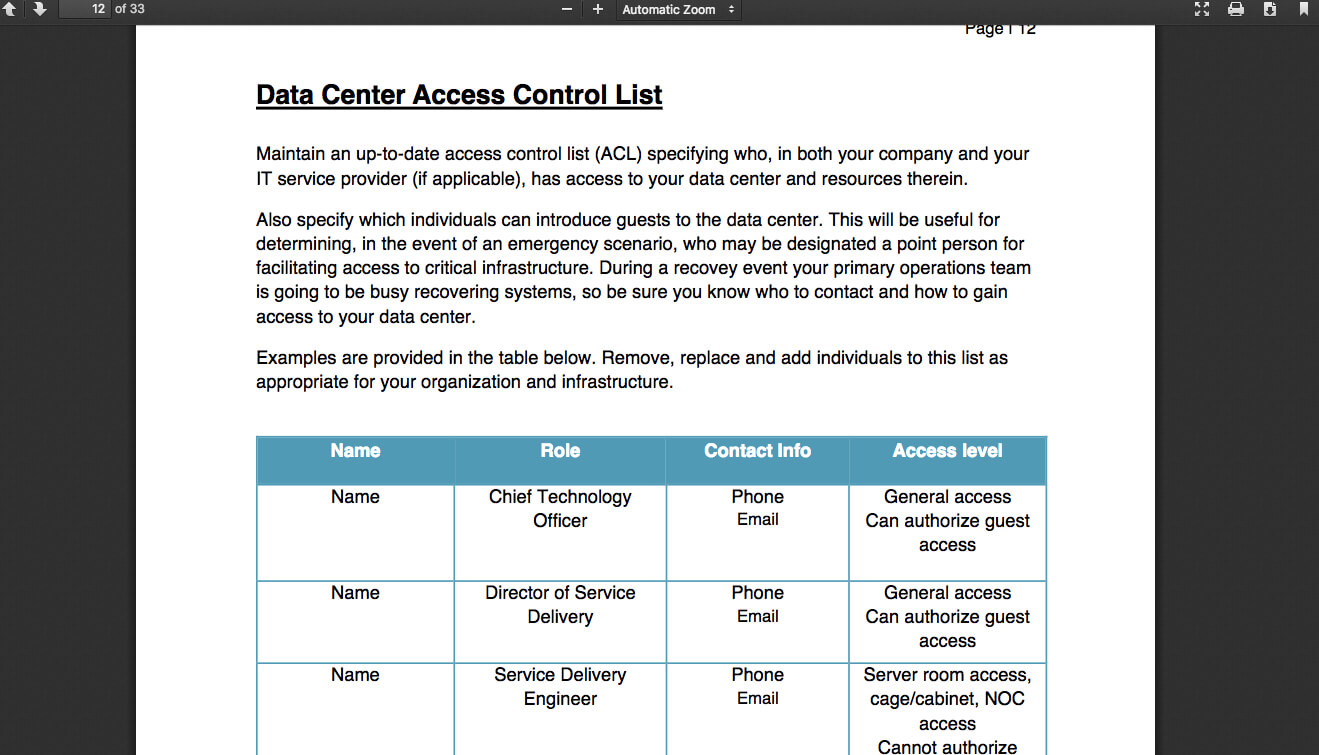 How To Create A Runbook: A Guide For Sysadmins & Msps Regarding Data Center Audit Report Template