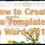 How To Create A Template In Word 2013 inside How To Create A Template In Word 2013