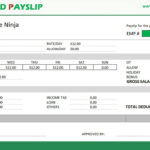 How To Create An Automated Payslip In Excel Pertaining To Blank Payslip Template