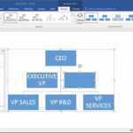 How To Create An Organization Chart In Word 2016 Pertaining To Word Org Chart Template