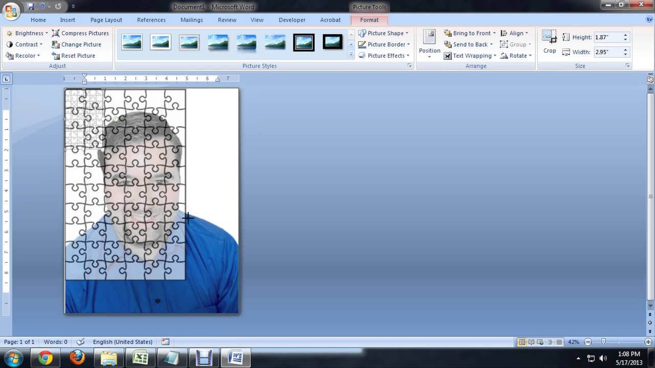 How To Create Jigsaw Puzzles In Microsoft Word, Powerpoint Or Publisher :  Tech Niche With Jigsaw Puzzle Template For Word